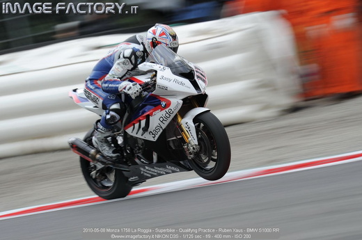 2010-05-08 Monza 1758 La Roggia - Superbike - Qualifyng Practice - Ruben Xaus - BMW S1000 RR